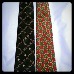 FENDI TIES - LOT OF 2 - VINTAGE